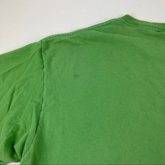 Delta Pro Weight Tshirt Mens Large Green Galveston Island Crew Neck Short Sleeve - Picture 9 of 10